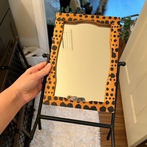 Leopard print mirror